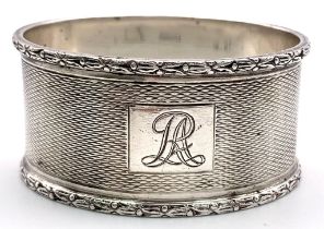 A Rare George VI, 1937/8 Hallmarked Napkin Ring in its Original Fitted Case. 31.68 Grams.
