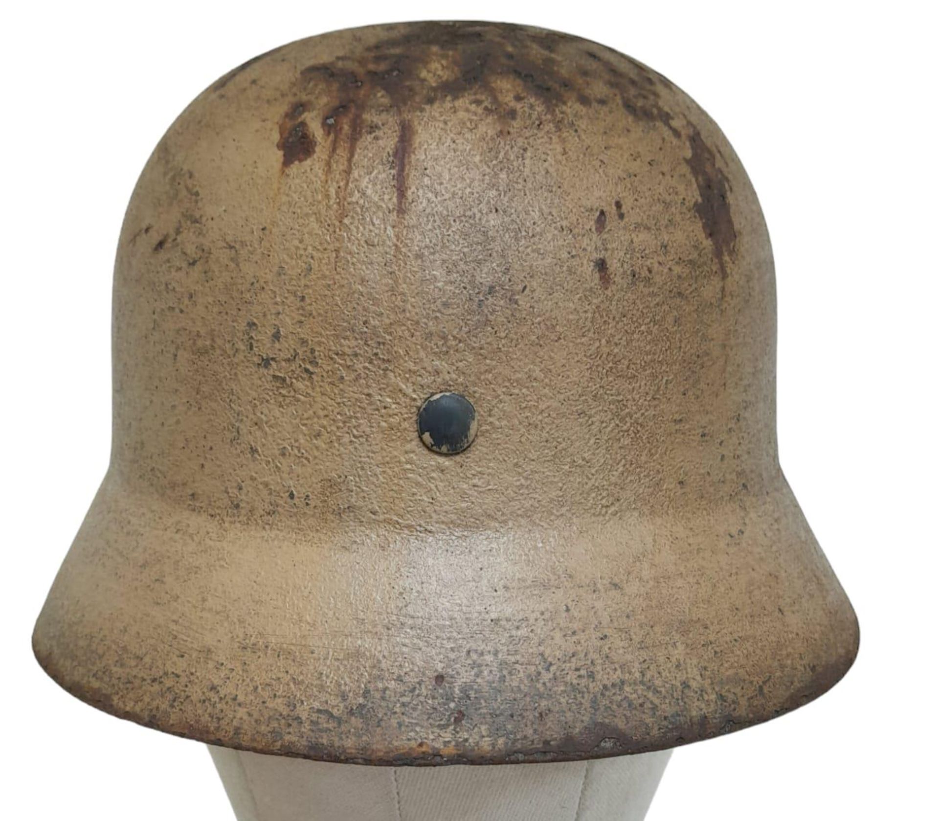 WW2 German M35 Africa Corps Helmet with liner. - Bild 8 aus 9