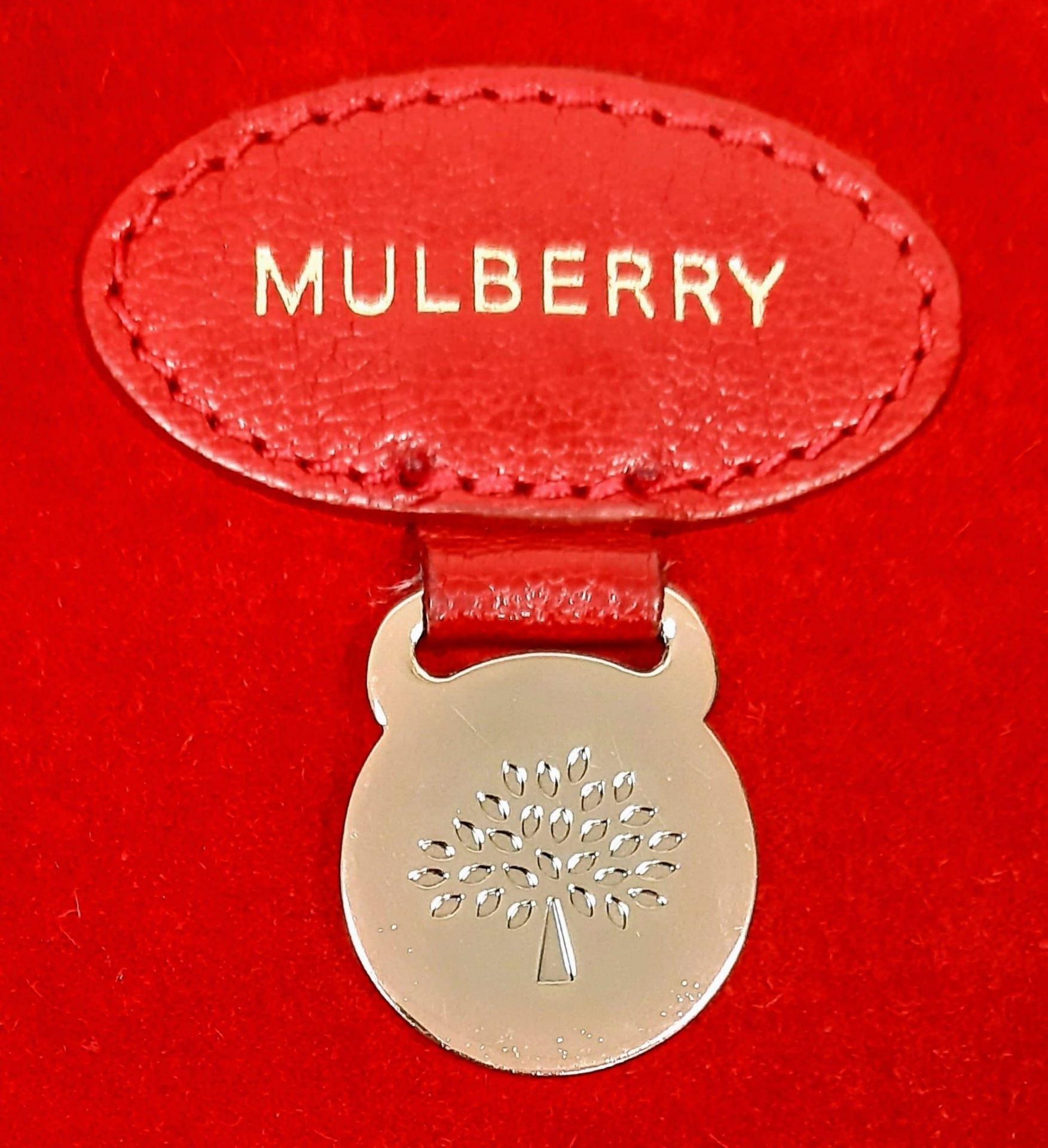 Mulberry Bayswater Red Bag. Classic grain patterning in quality leather. Gold tone hardware. Great - Bild 14 aus 17