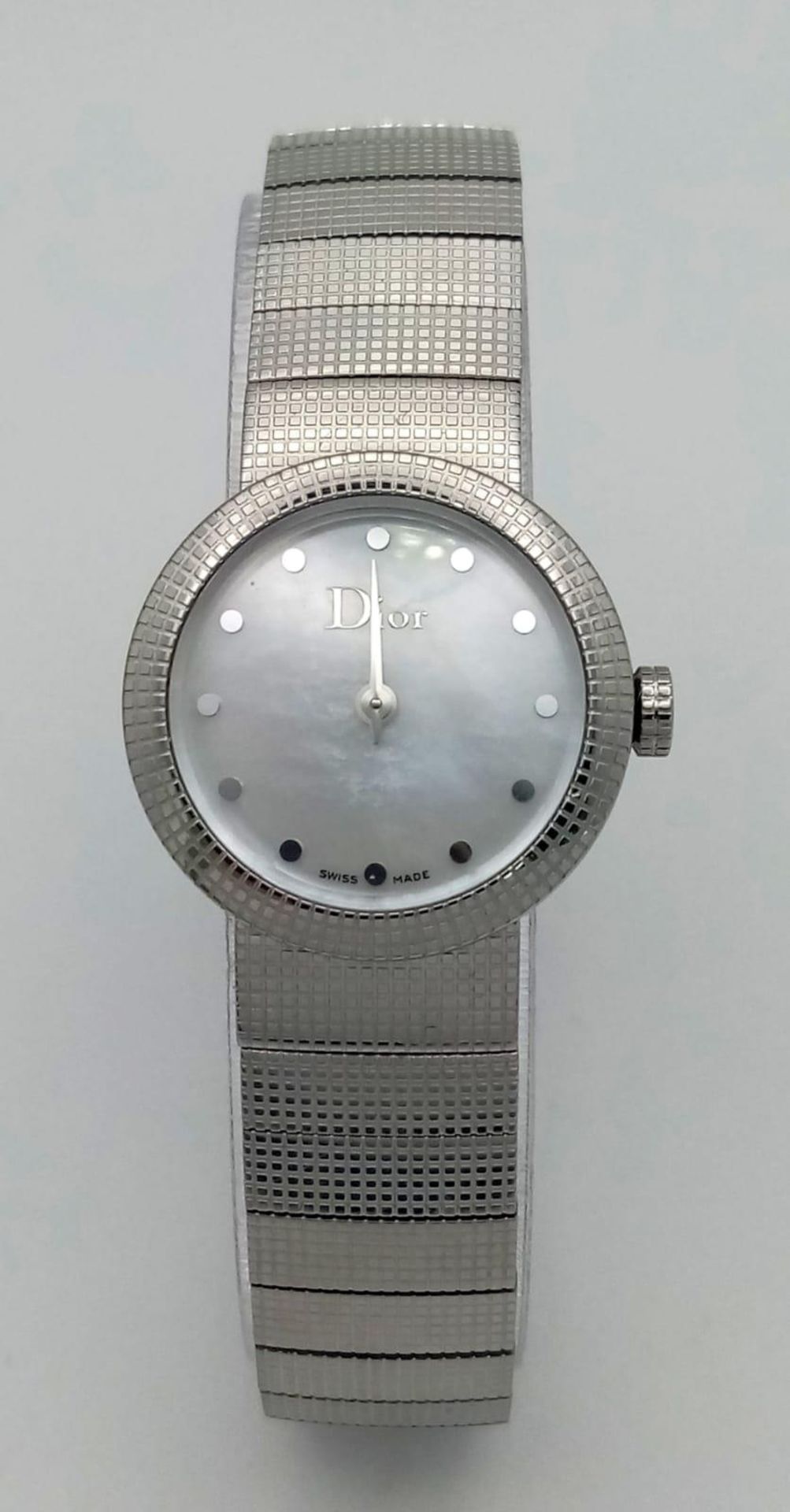 A Designer Christian Dior Quartz Ladies Watch. Stainless steel bracelet and case - 23mm. White dial. - Image 5 of 10