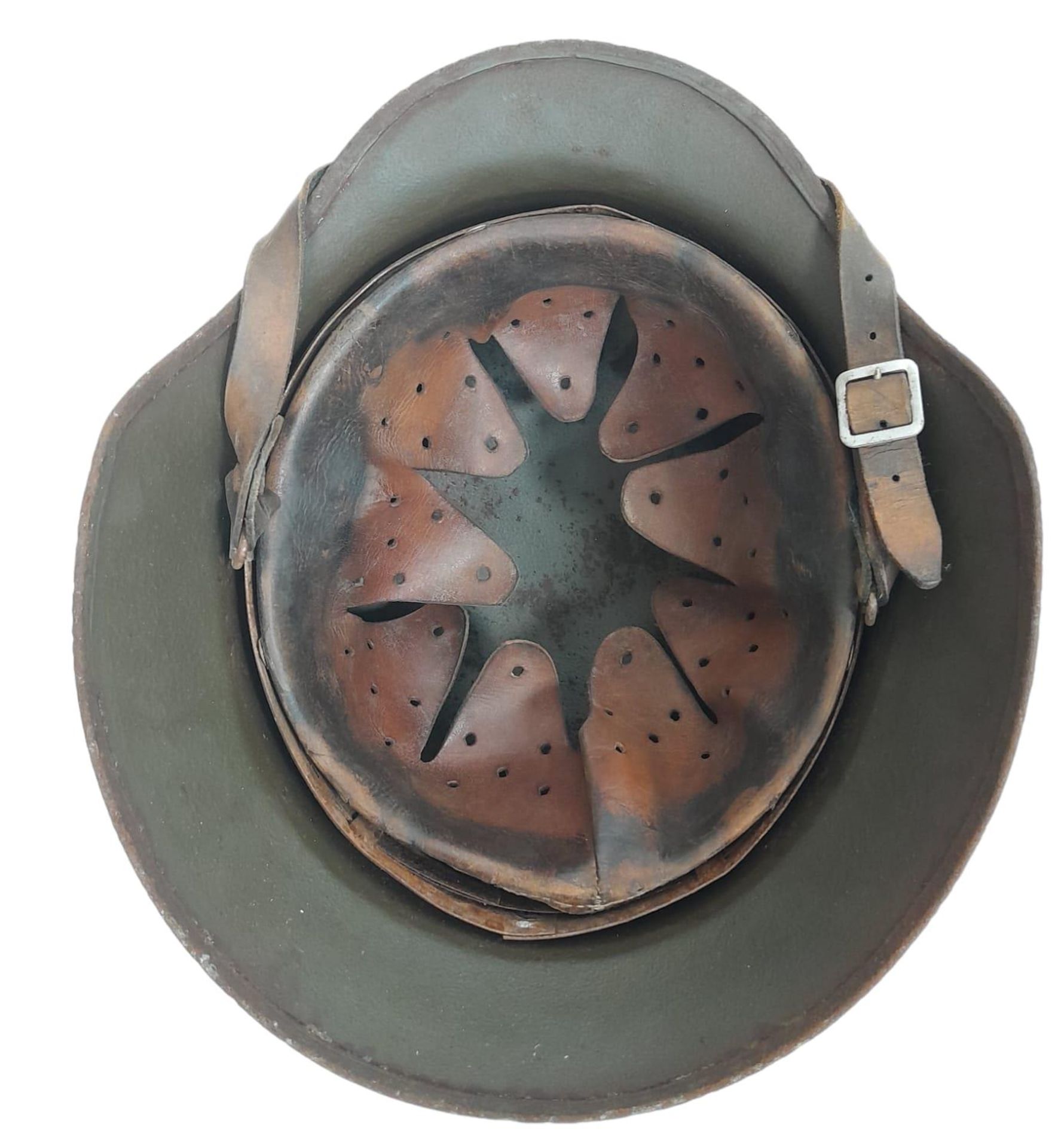 WW2 German M35 Africa Corps Helmet with liner. - Bild 9 aus 9