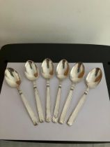 Set of vintage DANISH SILVER SPOONS With full marking for JOHANNES SIGGAARD DENMARK 1930’s.