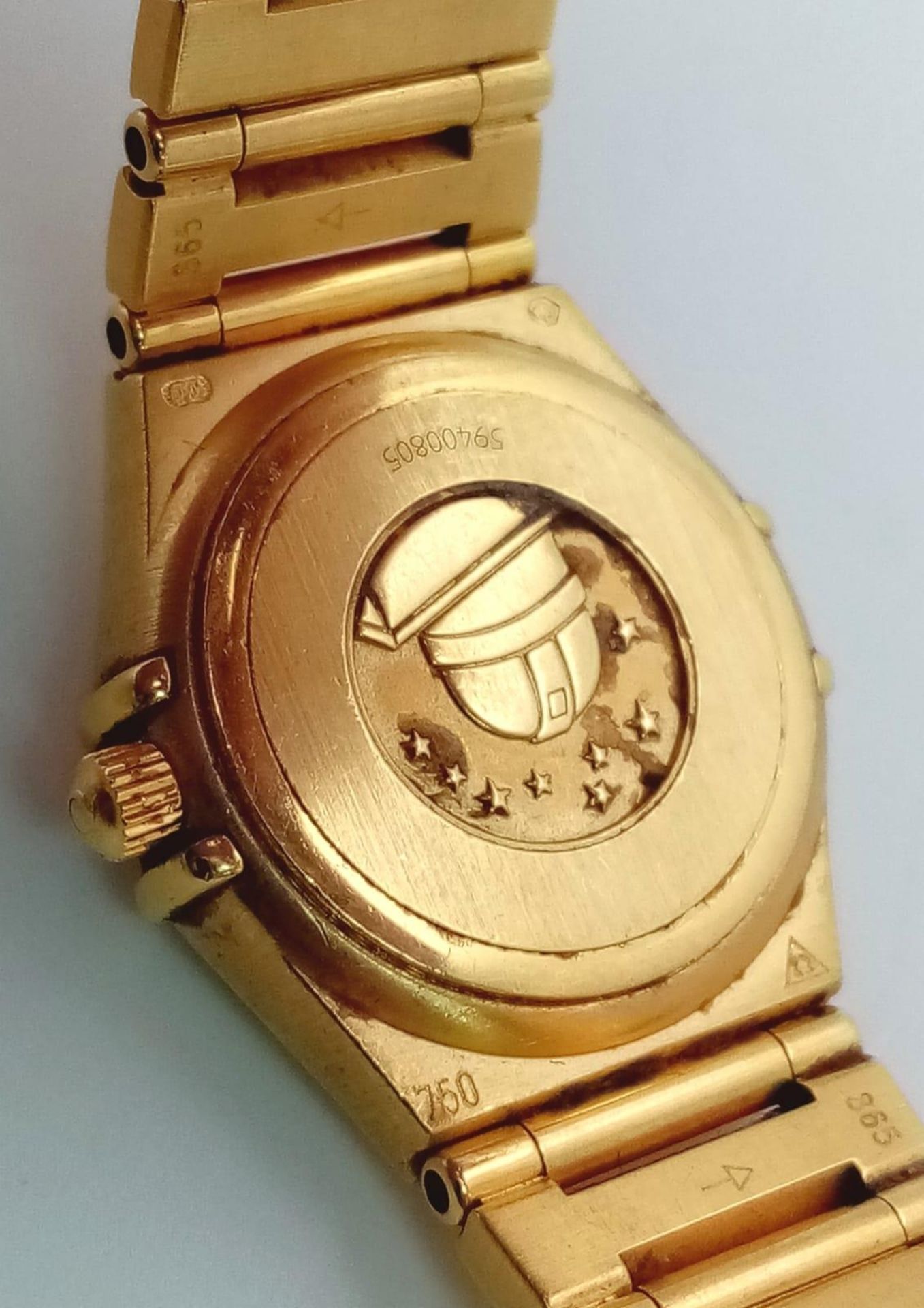 An Omega 18K Yellow Gold Constellation Ladies Watch. 18K gold bracelet and case - 23mm. Gold tone - Bild 8 aus 15