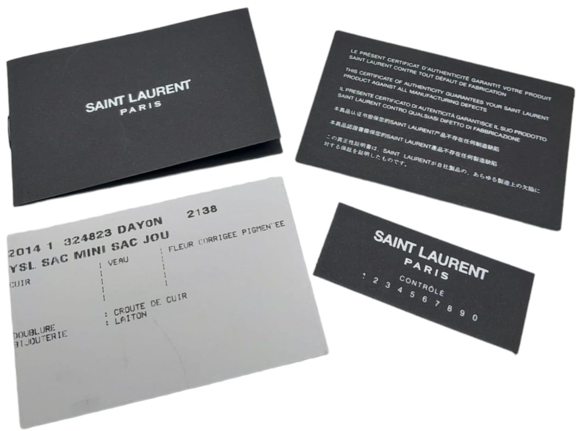 A Saint Laurent Sac de Jour Handbag. Crocodile embossed leather exterior with silver hardware and - Bild 10 aus 21