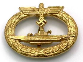 3rd Reich Kriegsmarine U-Boat Crew Badge.