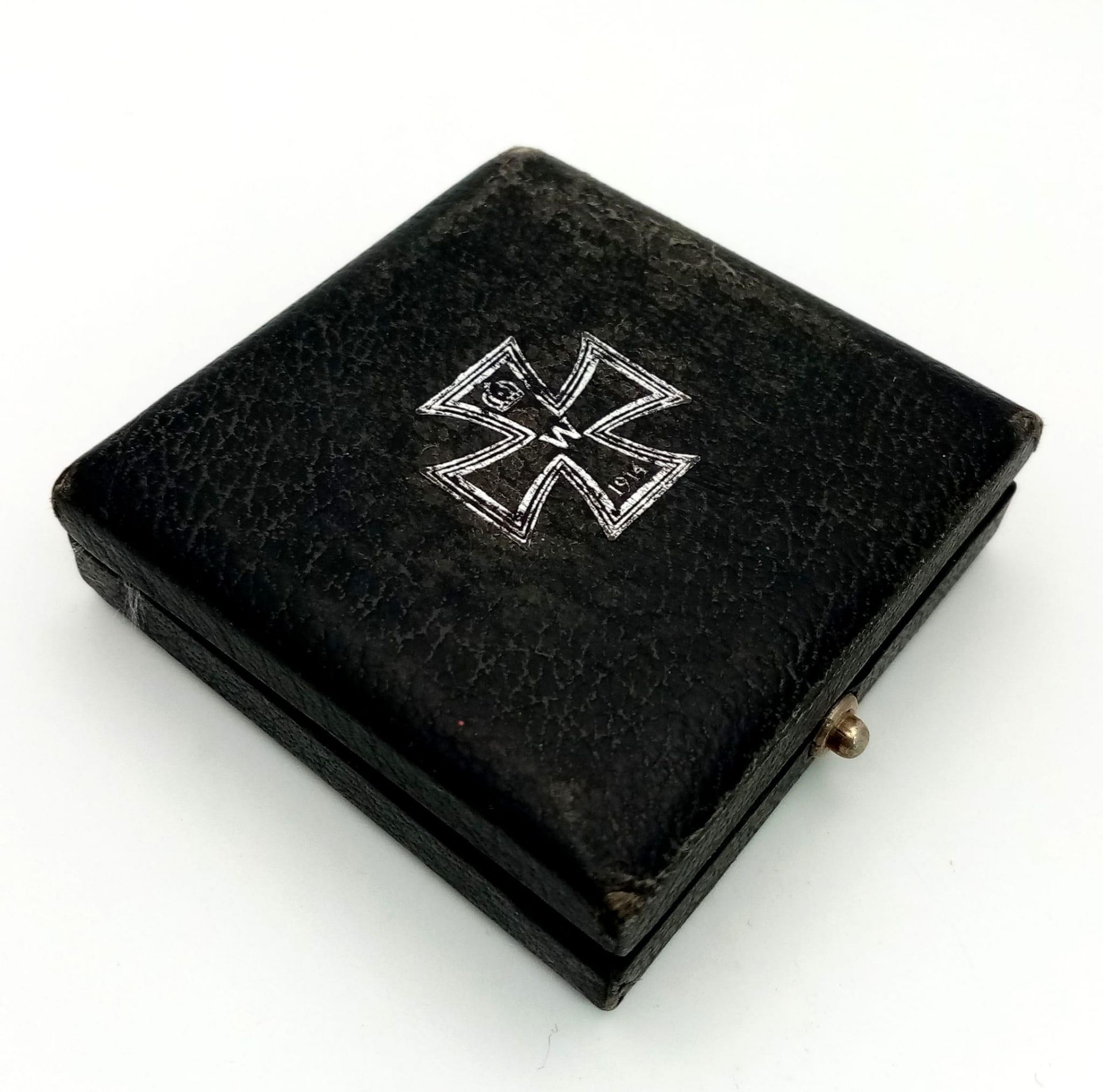 WW1 Imperial German Iron Cross 1st Class in Box. 3-part construction – iron centre. - Image 4 of 4