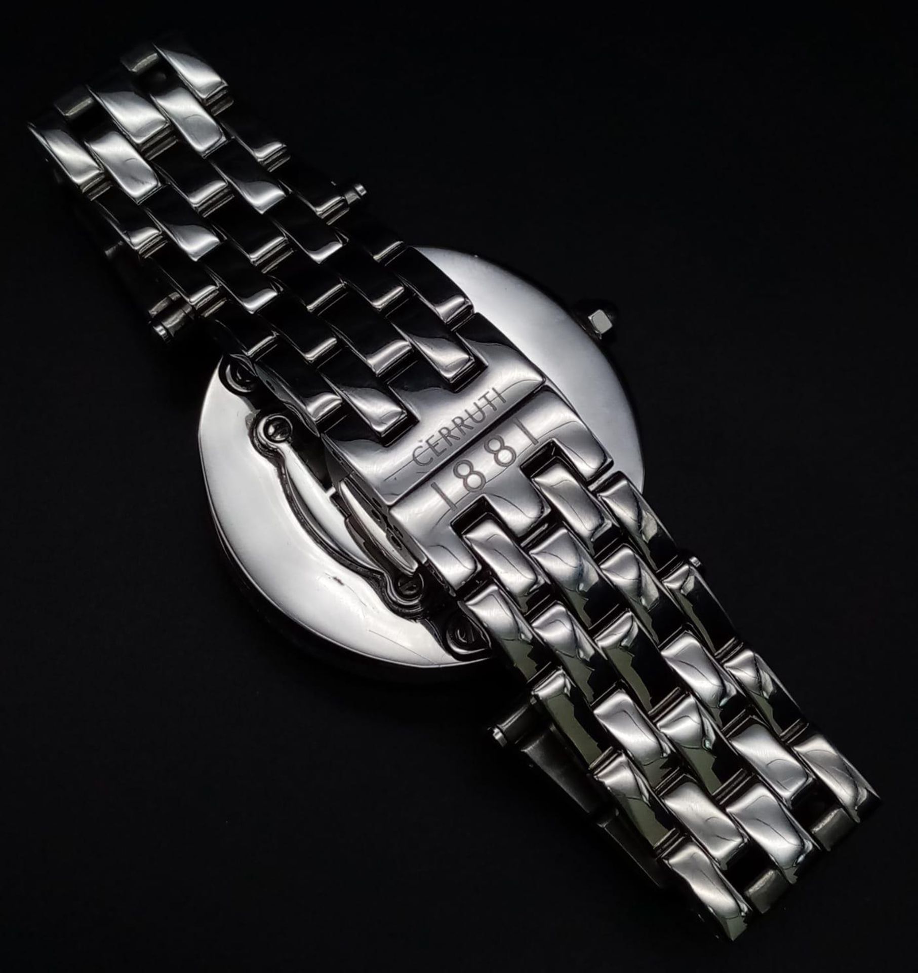 A fabulous, Italian designed, CERRUTI 1881 watch with floating “Happy diamonds” (synthetic). Case - Bild 16 aus 27