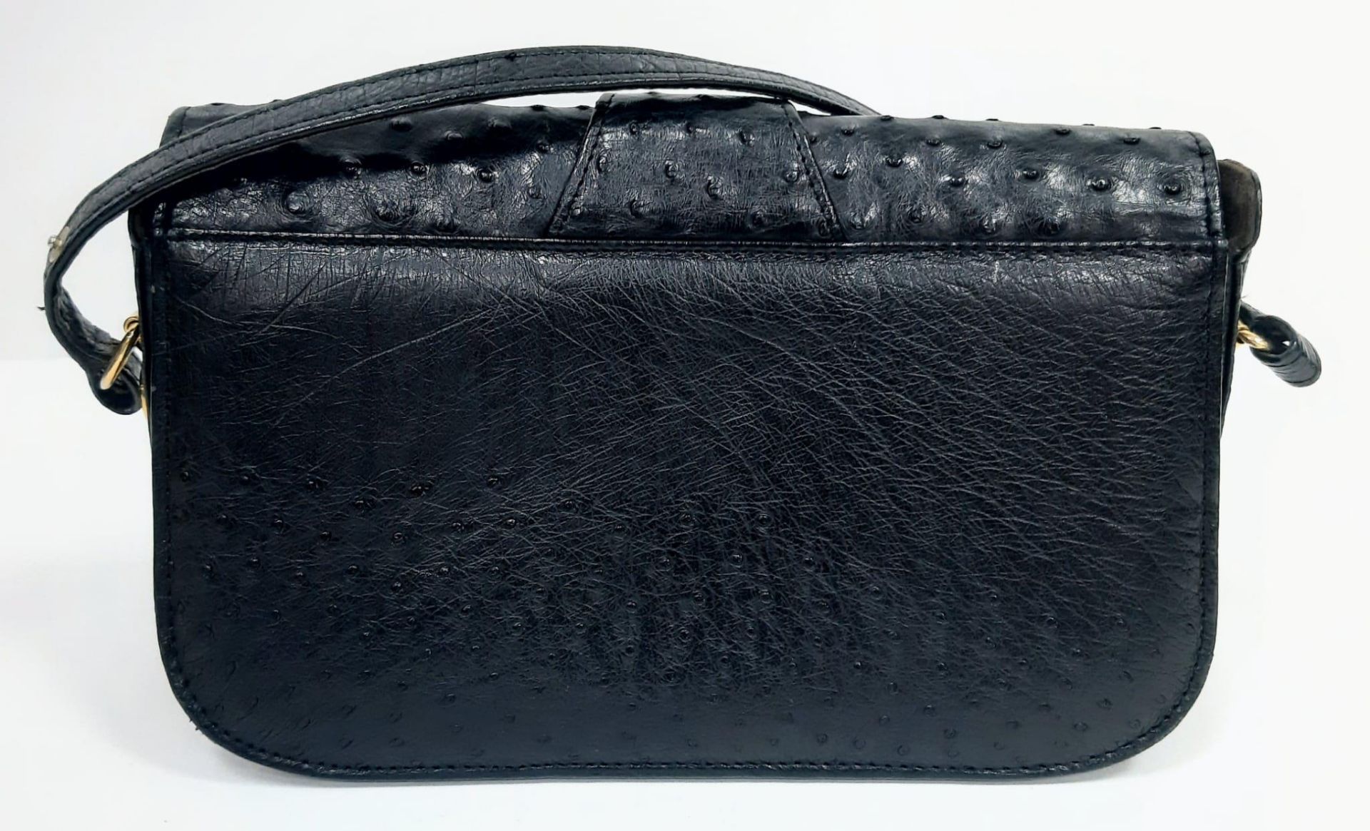 Vintage Corbeau Ostrich Leather Handbag. Circa 1970s, this wonderful handbag oozes elegance. - Image 4 of 13