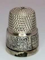 A Very Rare 1953 Queen’s Coronation Silver Hallmarked Thimble by James Sherwood & Son’s,