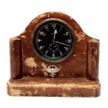 3rd Reich German Aircraft Clock by Kienzle. Mounted in a Mantle Frame with a National Socialist