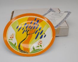 A Limited-Edition Wedgwood ‘Clarice Cliff’ Bone China Plate from the Bizarre collection commissioned
