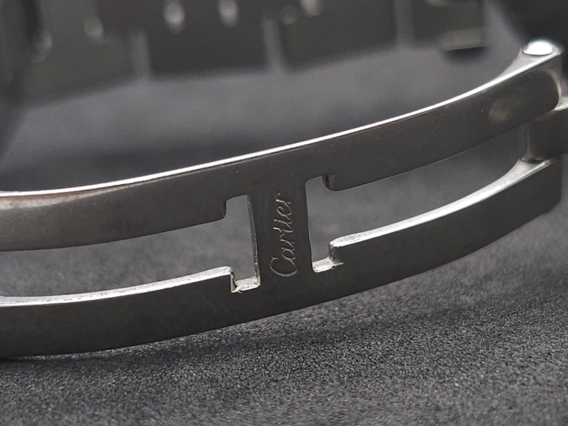 A Cartier de Pasha Automatic Gents Watch. Stainless steel bracelet and case - 38mm. Cream dial - Bild 17 aus 23