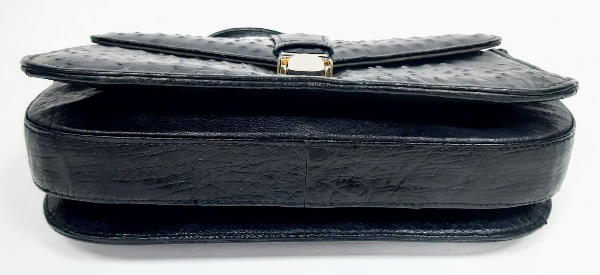 Vintage Corbeau Ostrich Leather Handbag. Circa 1970s, this wonderful handbag oozes elegance. - Image 9 of 13