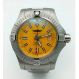 A Breitling Avenger Automatic Gents Watch. Stainless steel bracelet and case - 45mm. 3000m water
