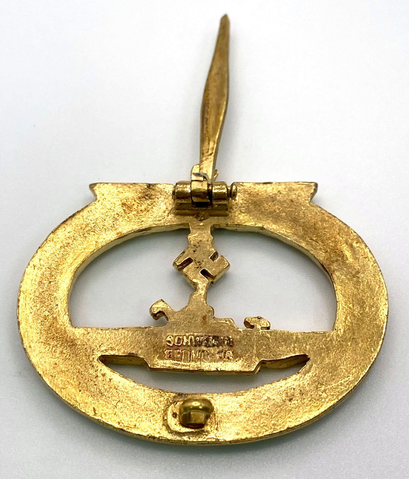 3rd Reich Kriegsmarine U-Boat Crew Badge. - Image 6 of 7