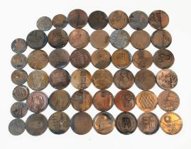 A collection of Israeli Medallions. 40 large bronze medals and 8 smaller. Variety of dates and
