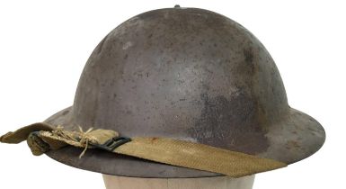 Rare 1941 Dated WW2 British Raw Edge Mk II Helmet. These were made by Briggs Motor Bodies Let of