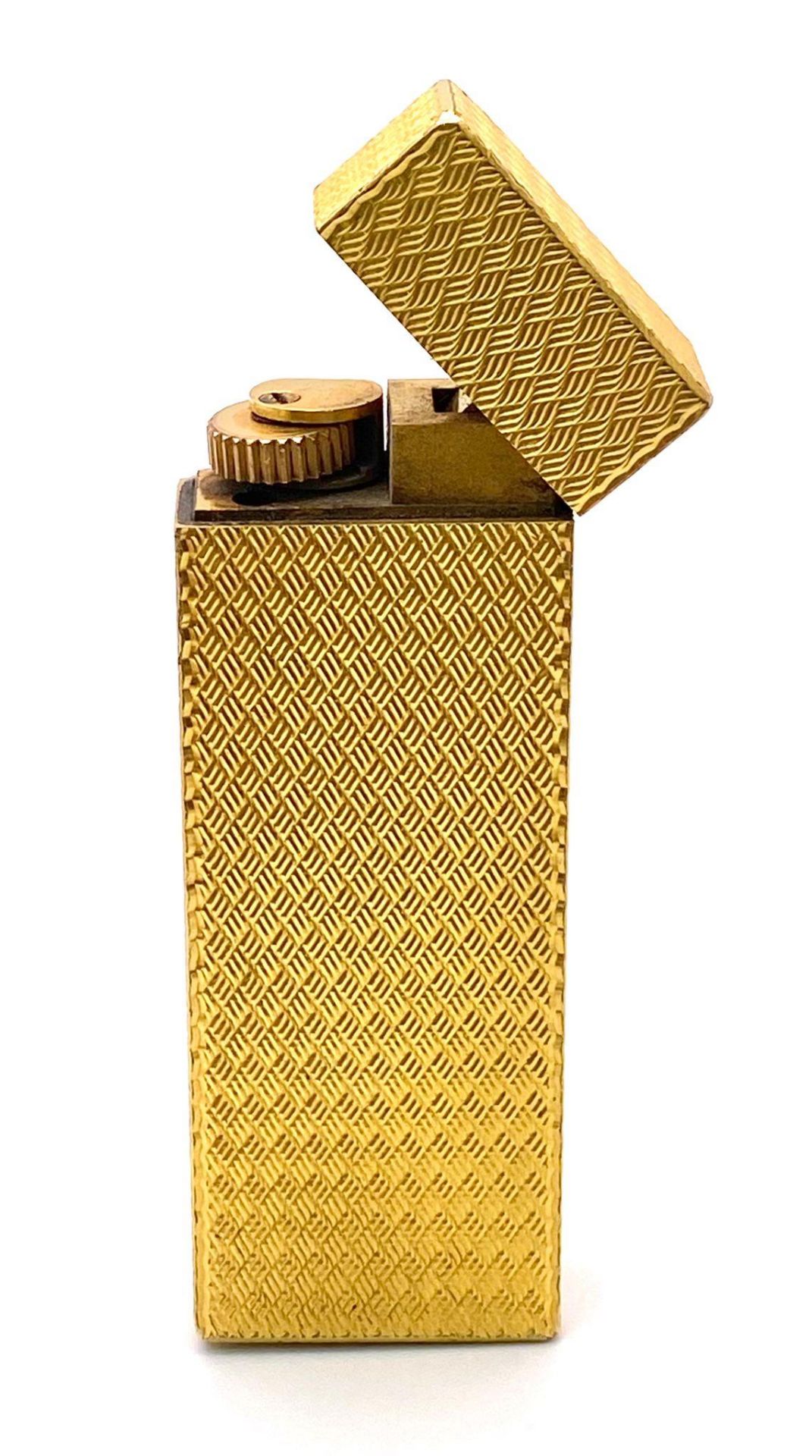 A Vintage Cartier Gold Plated Lighter. Needs a service/repair so a/f. 7cm x 2.5cm. UK Mainland Sales - Image 2 of 4