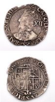 A 1639-40 Charles I Silver Shilling Hammered Coin. Triangle mint mark. 5.57g. Please see photos