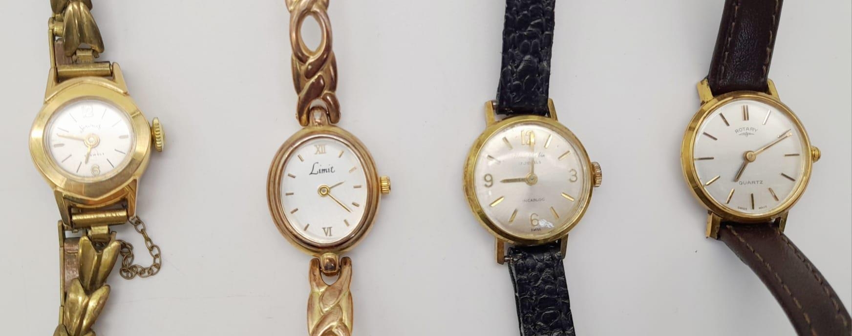 Four Vintage Ladies Watches. Including: A limit, a House of Tobin, a Rotary and a Sewice. In need of - Image 2 of 6