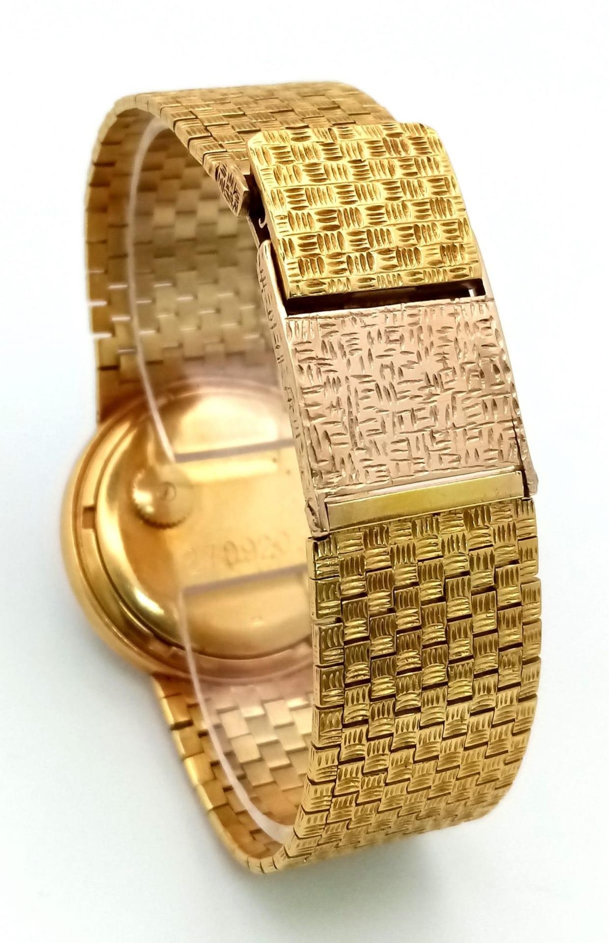 A SHOW STOPPING 18K GOLD PATEK PHILIPPE GENTS WATCH WITH BLOCK LINK SOLID 18K GOLD STRAP, AMAZING - Image 4 of 8