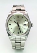 A GENTS ROLEX OYSTERDATE "PRECISION"IN STAINLESS STEEL WITH SILVER DIAL... A GREAT LOOKING WATCH!