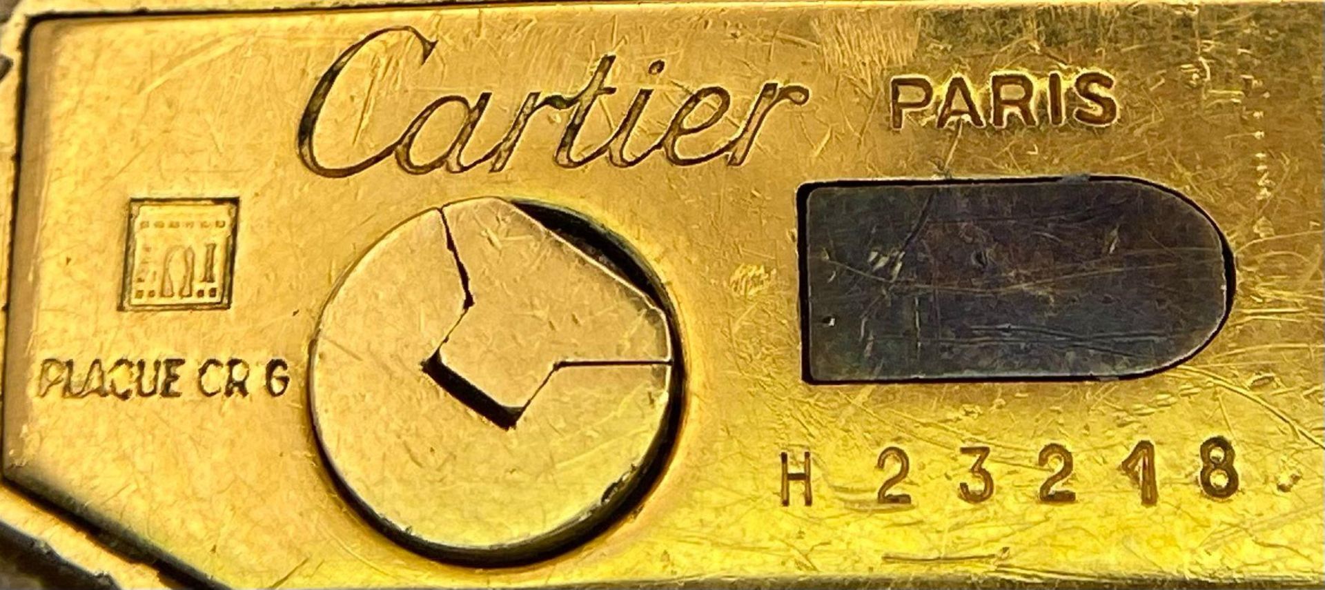 A Vintage Cartier Gold Plated Lighter. Needs a service/repair so a/f. 7cm x 2.5cm. UK Mainland Sales - Image 4 of 4