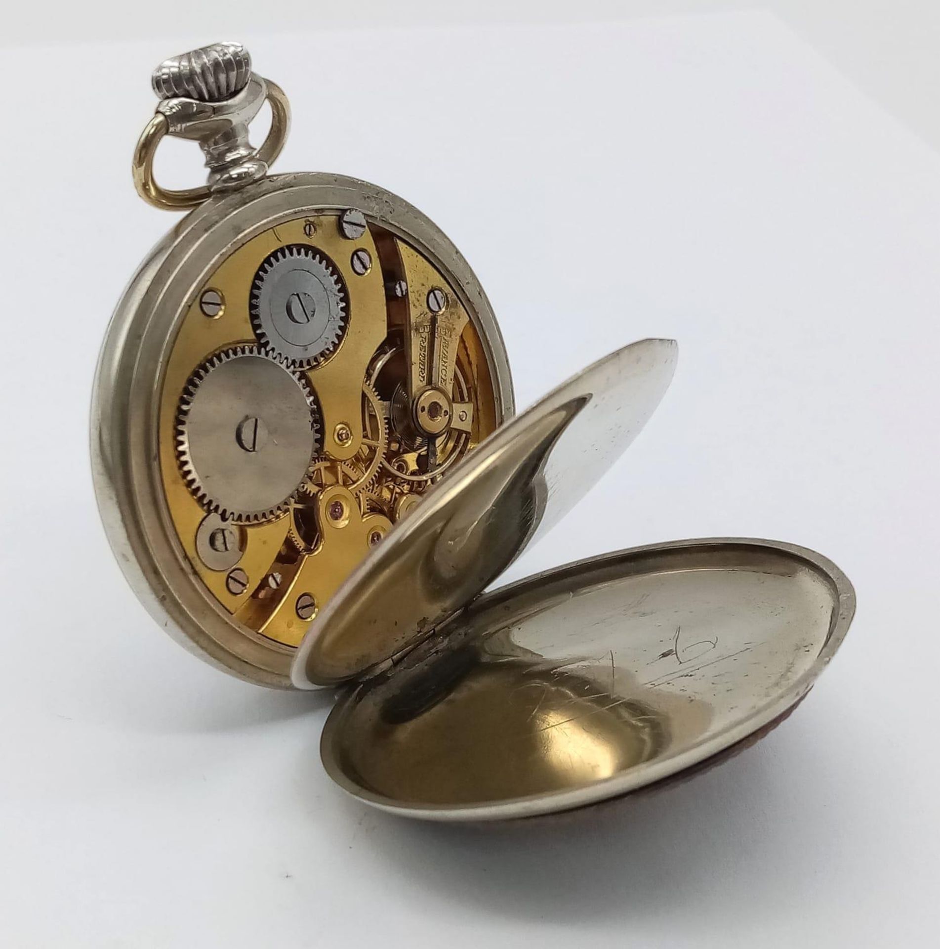 3rd Reich “Brown Shirts” Pocket Watch. 1930’s Swiss Made Pocket Watch with the buckle centre from - Image 3 of 6