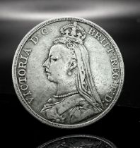 A 1892 British Silver Crown Coin in wonderful condition. A fine example of an historic, and sought