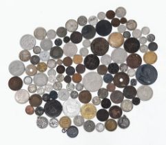 Over 100 Mixed Silver and Copper Foreign Coins. Some rare!
