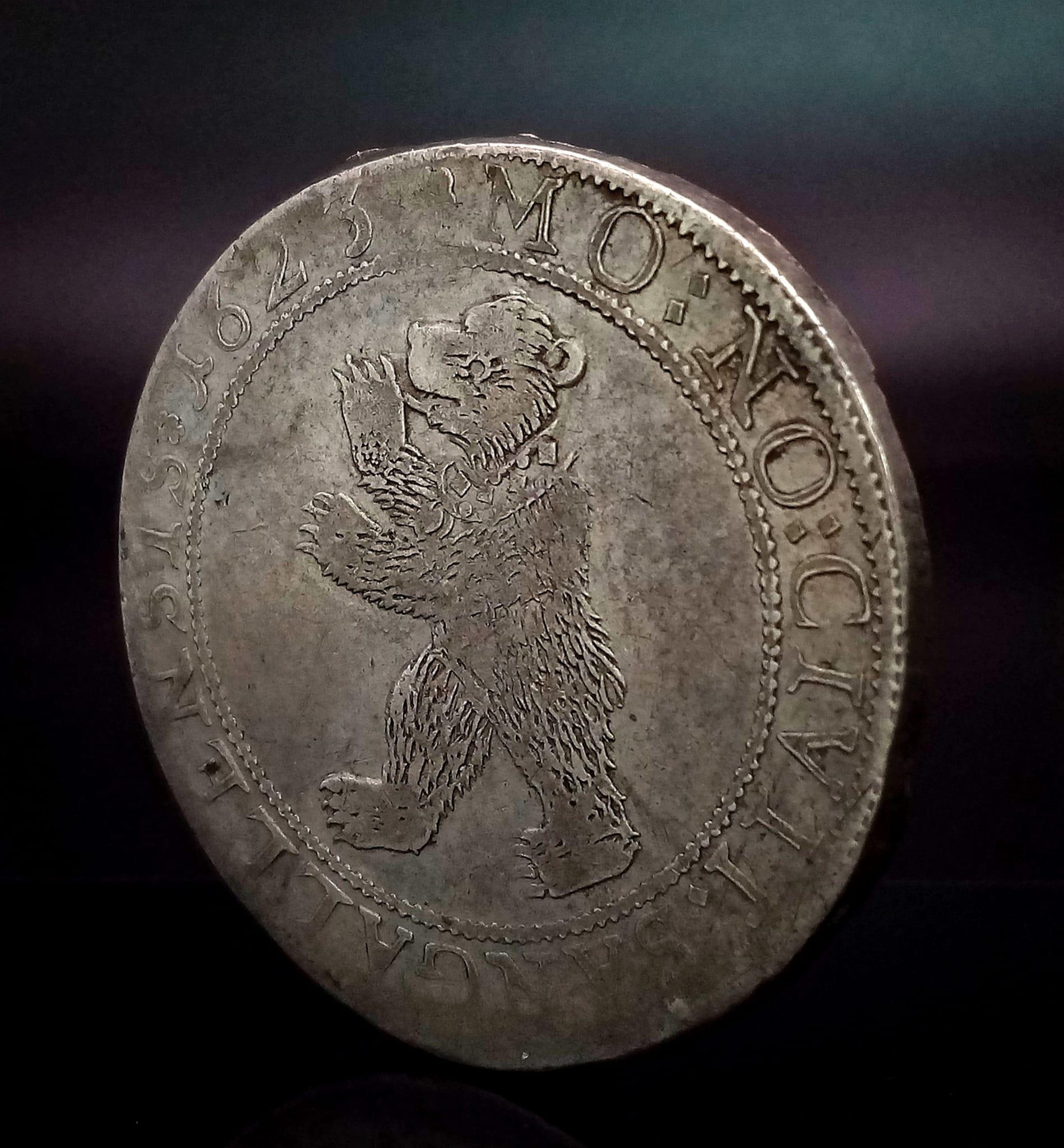 A 1623 Swiss Silver St. Gallen Large Thaler Coin. Please see photos for conditions. - Image 2 of 3