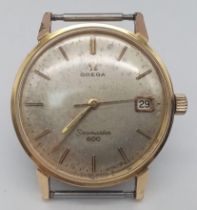 A Vintage Omega Seamaster 600 Watch Case - 34mm. Mechanical movement in working order.