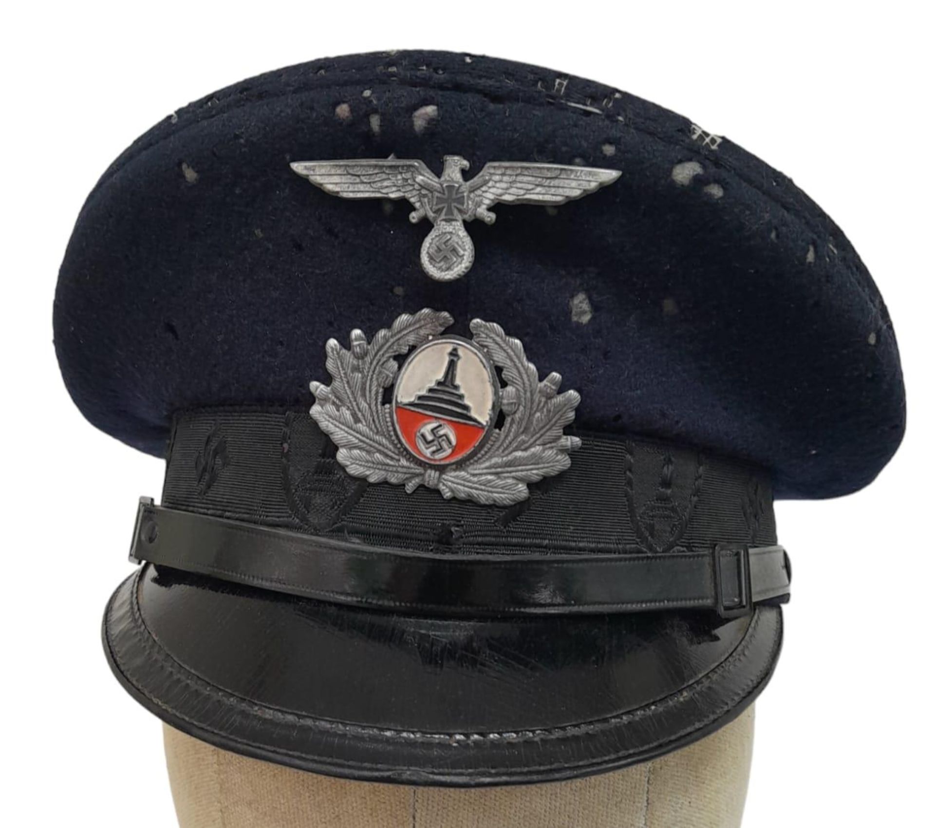 WW2 German D.R.K.B. (Deutscher Reichskriegerbund) Veterans League Visor Cap.