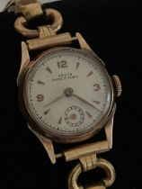 Ladies Vintage 18 carat GOLD AROSA WRISTWATCH. Swiss made with 15 rubies. Manual winding with