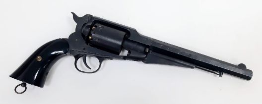 A Superb, Full Weight and Size, Replica of a Remington New Model Army 44 Revolver. Working Action.