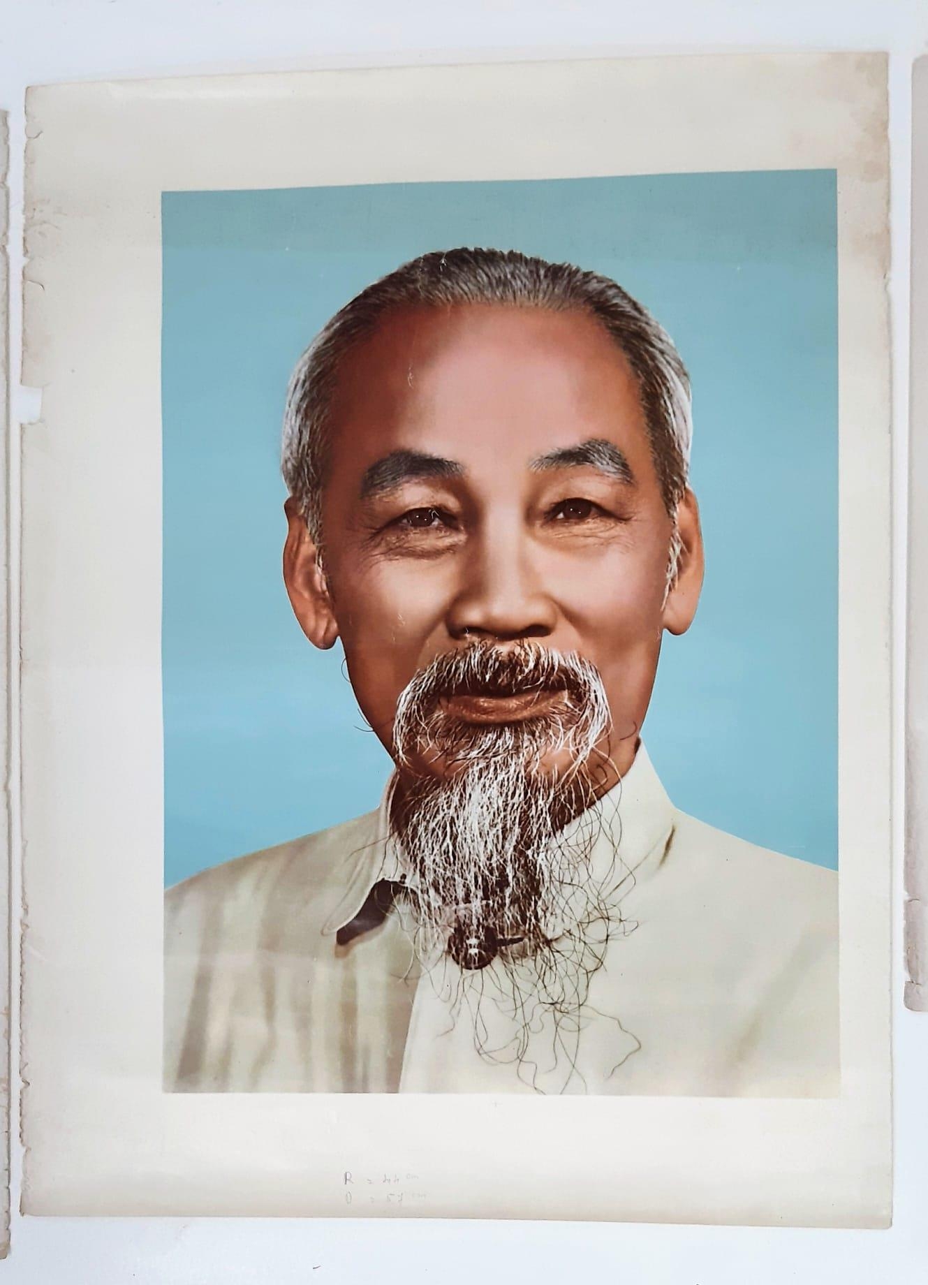 2 x Vietnam War Era Posters of Ho Chi Minh & Poster of Lennin from the same period. - Image 3 of 4