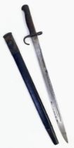 1910 Dated British Hooked Quillon 1907 Pattern Bayonet. Maker Sanderson.