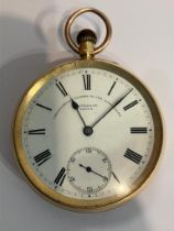 Gentlemans Rare vintage 18 carat GOLD POCKET WATCH by Mathesons of Leith, Watchmakers to the