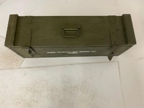 A Rare Thompson 1928 Sub Machine Gun Transit Box. This box fits - 3 x Drum Magazines, 5 x Stick