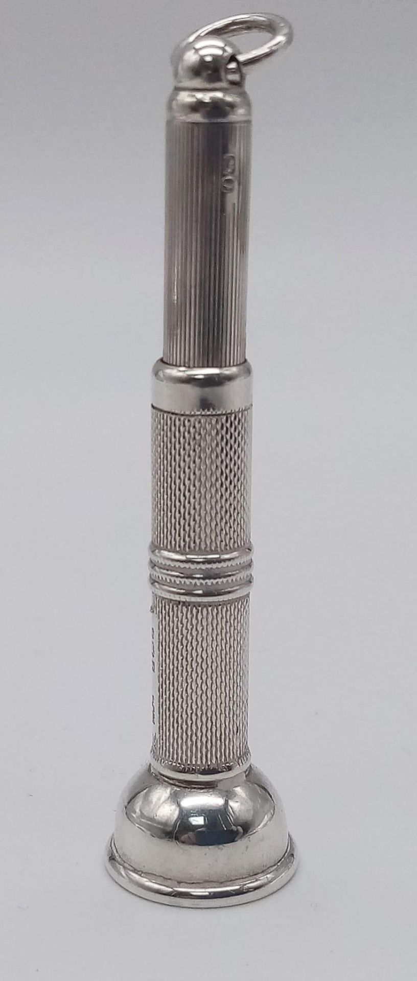 1980, Birmingham Sterling Silver, Cigar Hold Punch. Simply hold a cigar up to the end of the punch - Image 2 of 9