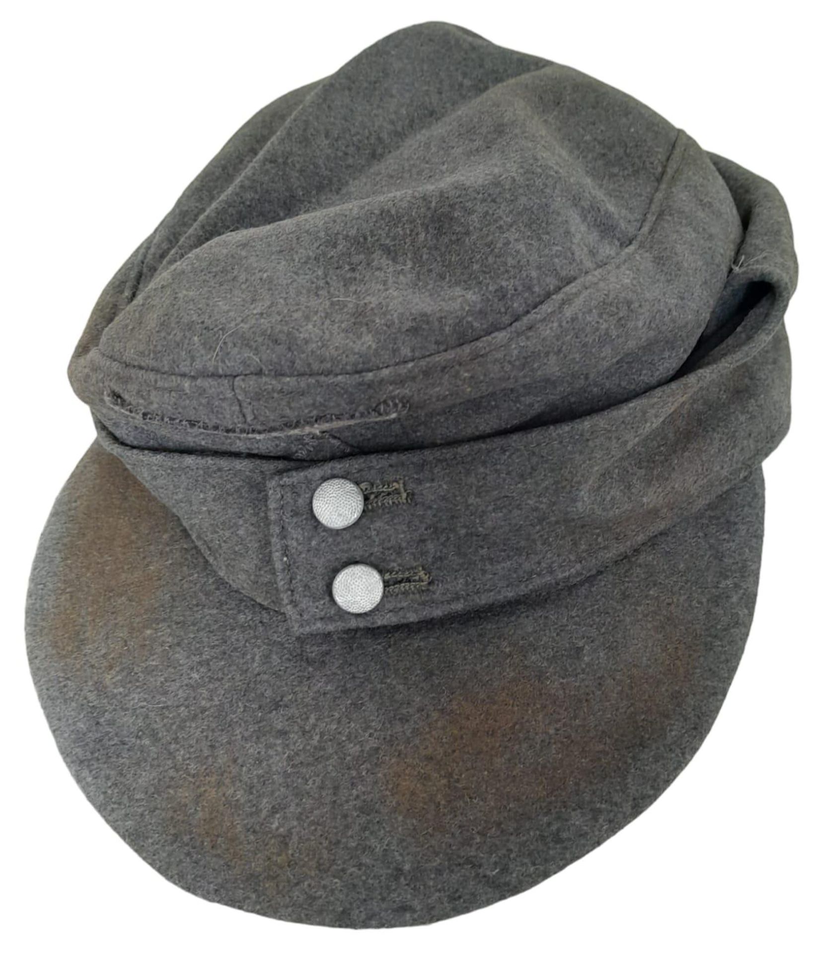 WW2 German Luftwaffe Enlisted Mans/Nco’s Private Purchase M43 Cap. - Image 5 of 11