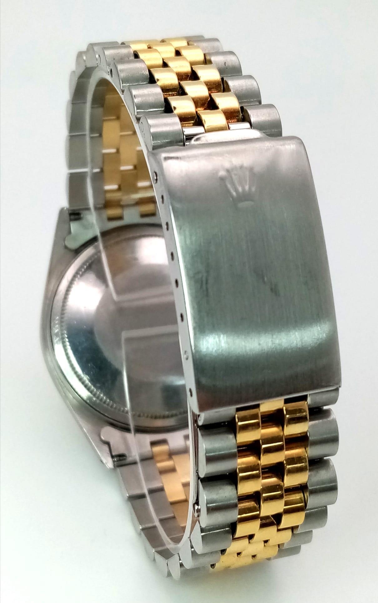 A Rolex Oyster Perpetual Datejust Bi-Metal Gents Watch. 18k gold and stainless steel bracelet and - Image 6 of 9