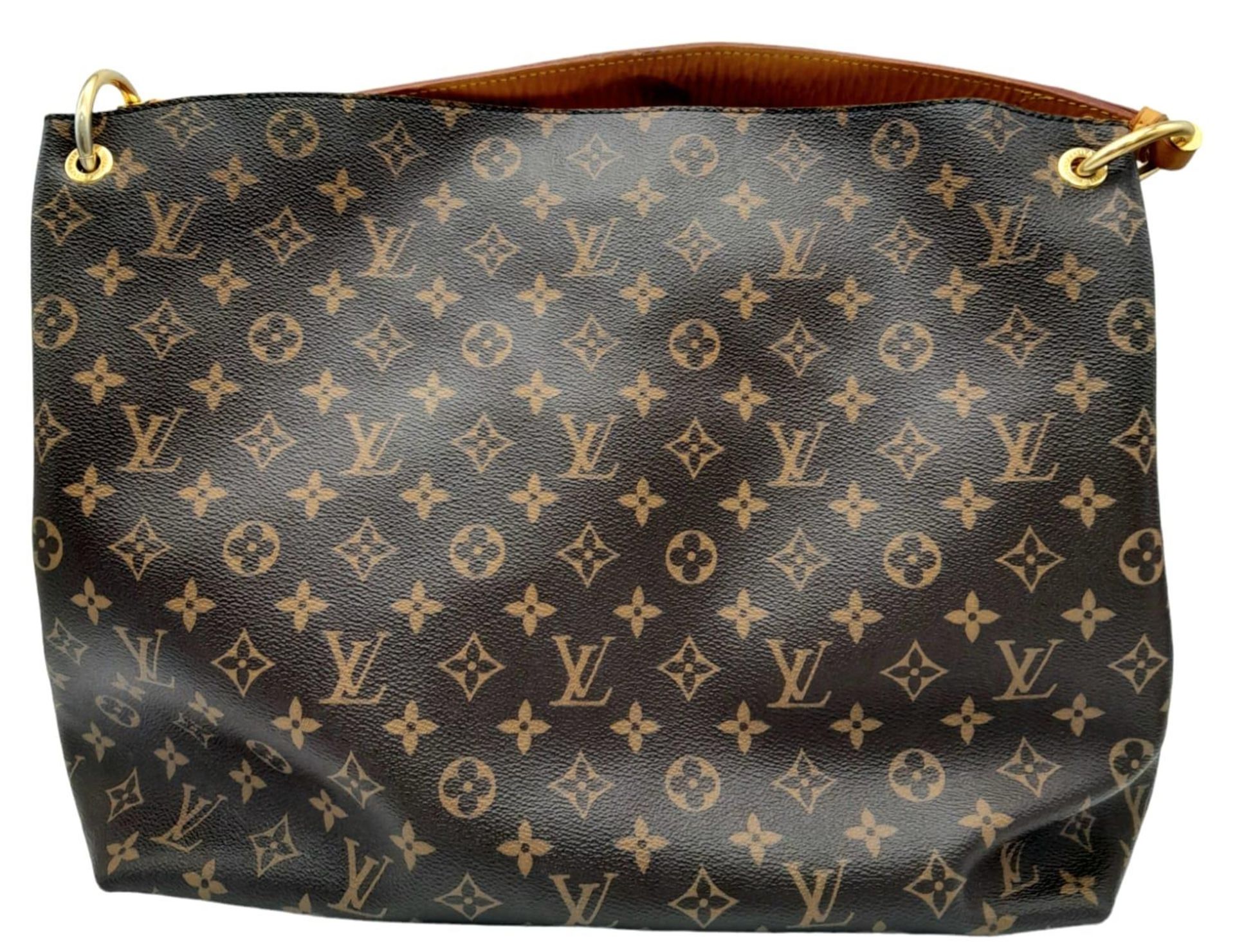 Louis Vuitton Graceful Hobo Bag. In classic Monogram canvas, this extra-roomy yet lightweight bag - Image 2 of 21