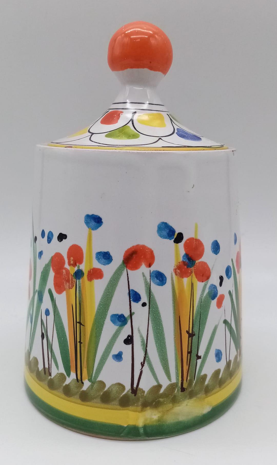 A Vintage, hand-painted, Salt Jar. Looks to be European, however there's no markings or - Image 3 of 5