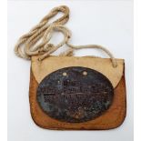 WW2 German Waffen SS Panzer Grenadier Dog Tag in original leather pouch.