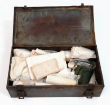 WW2 German Luftwaffe First Aid Tin with Contents.