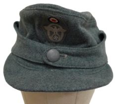 3rd Reich German Field Police M43 Cap.