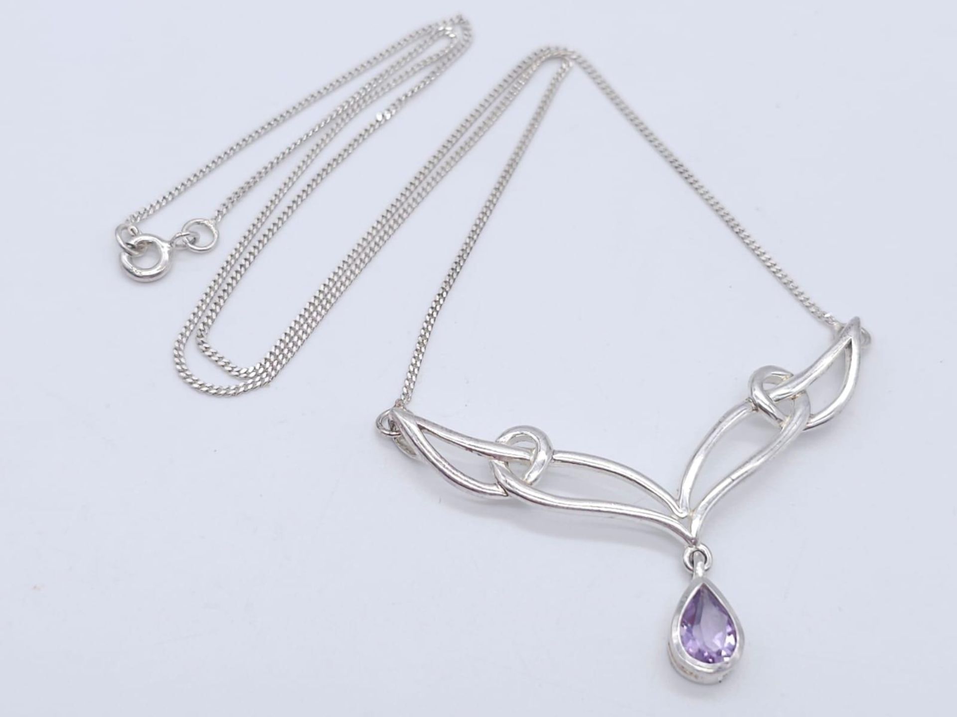 Four Different Style 925 Silver Necklaces. - Image 16 of 31