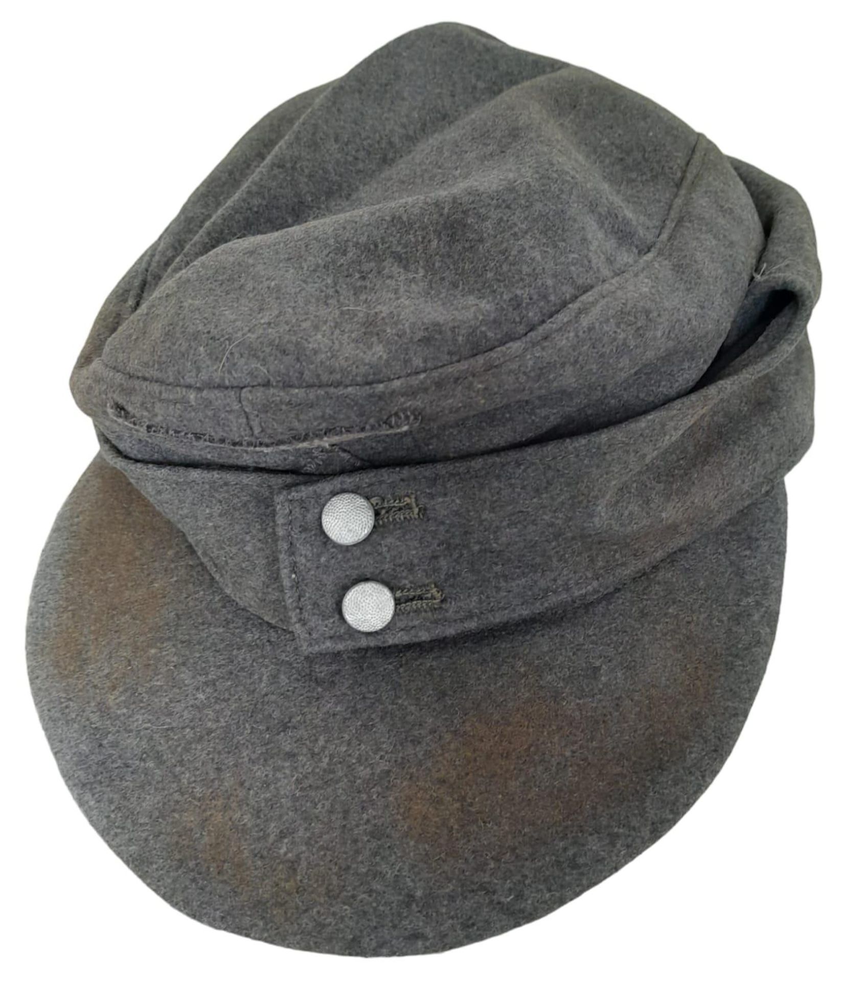 WW2 German Luftwaffe Enlisted Mans/Nco’s Private Purchase M43 Cap. - Image 4 of 11