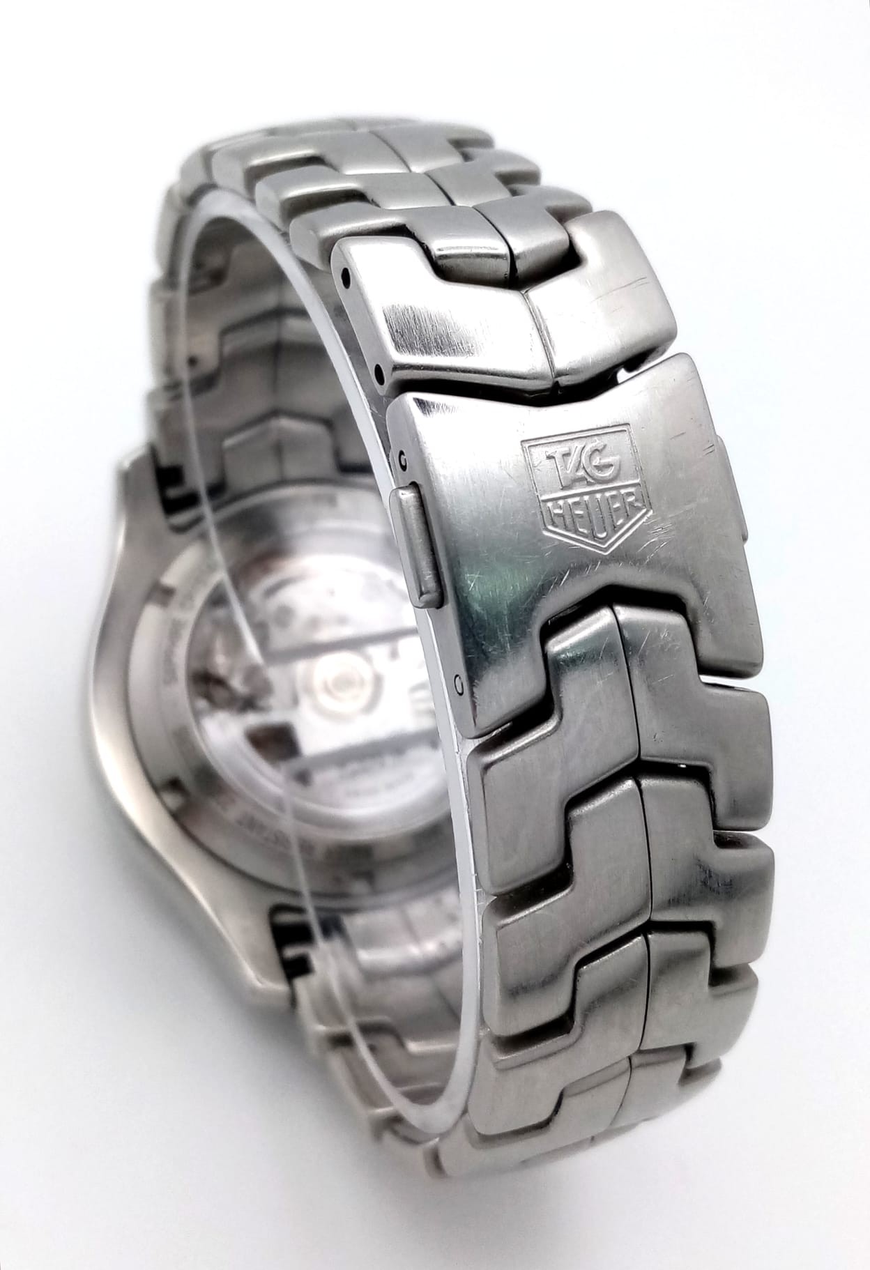 A gents TAG HEUER - LINK automatic watch with diamond set bezel. Stainless steel construction, 42 mm - Image 5 of 12